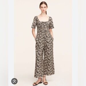 Rebecca Taylor Monarch Fleur Poplin Jumpsuit